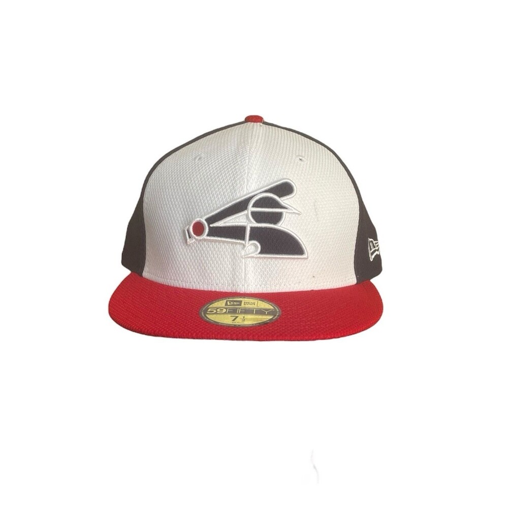 New Era Chicago White Sox 59Fifty Throwback Baseball Cap Fitted Hat - Size 7-1/2